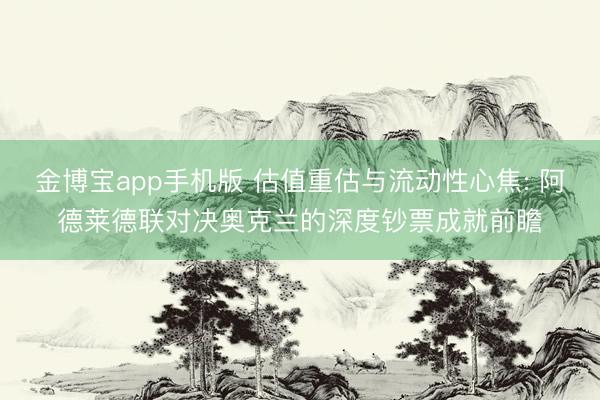 金博宝app手机版 估值重估与流动性心焦: 阿德莱德联对决奥克兰的深度钞票成就前瞻